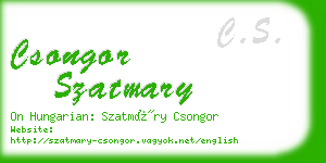 csongor szatmary business card